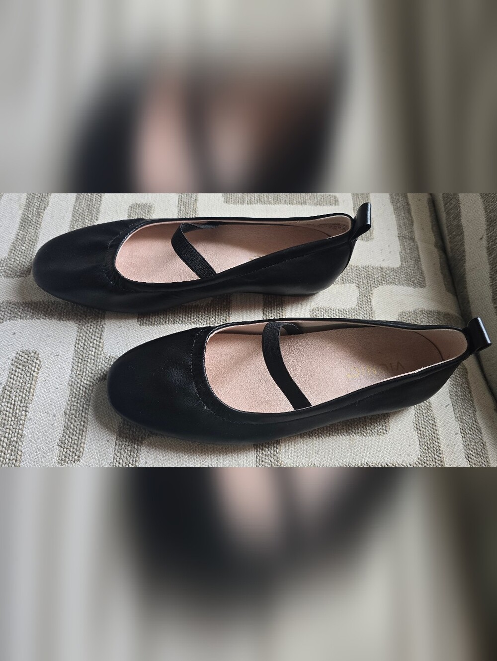Vionic Black Ballet Flats with Comfort Support - Picture 6 of 13